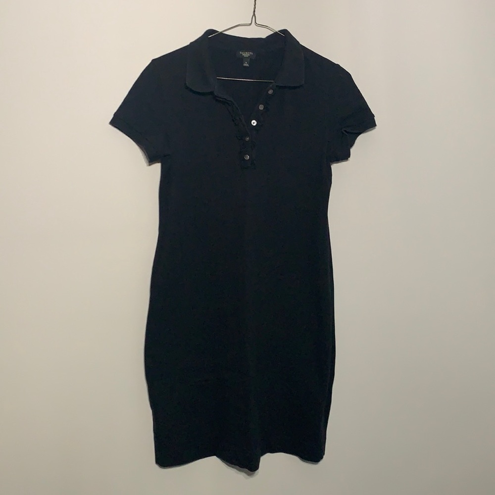 Talbots Black Polo Shirt Dress